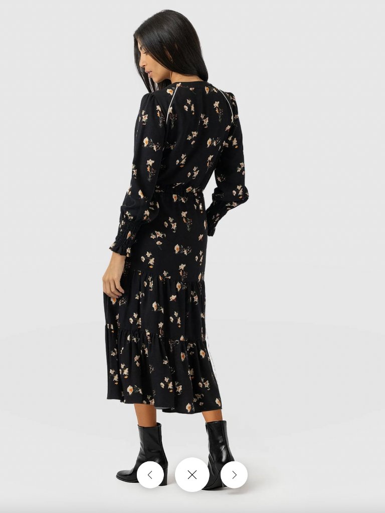 Saint + Sofia Olivia Zip Up Dress Highland Paisley Us 6 Nwt — image 5 of 8